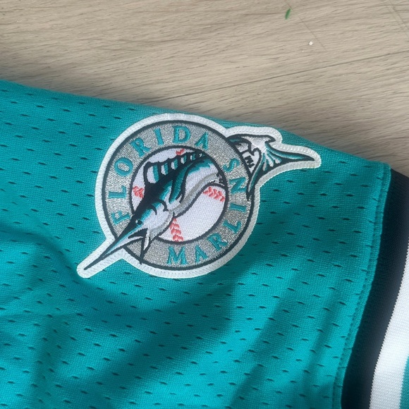 Mitchell & Ness Andre Dawson Teal Florida Marlins 1995 Cooperstown Collection - Picture 6 of 10